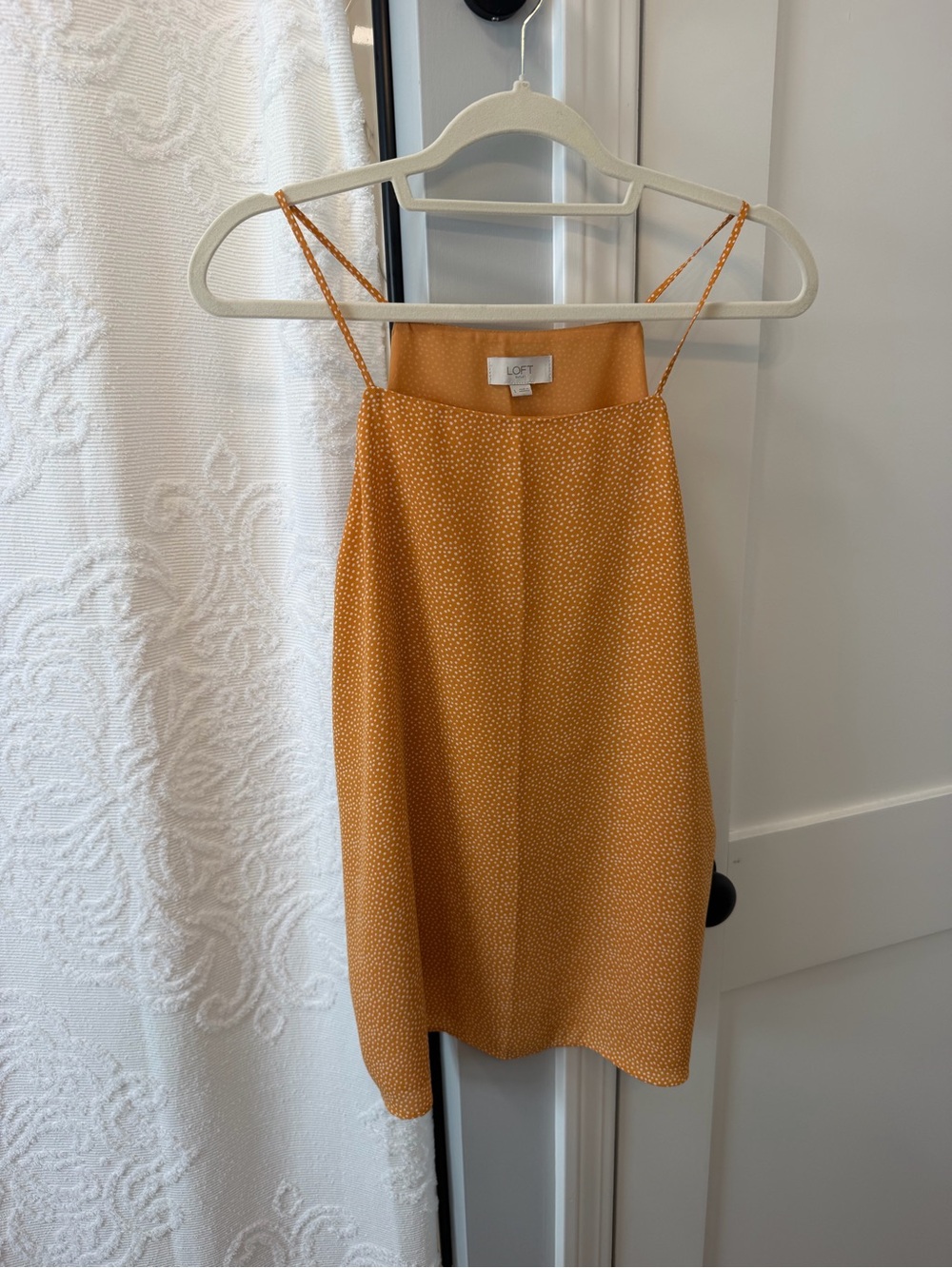 LOFT Orange Spaghetti Strap Camisole Top